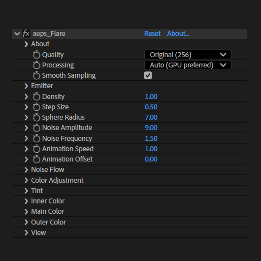 Flare controls